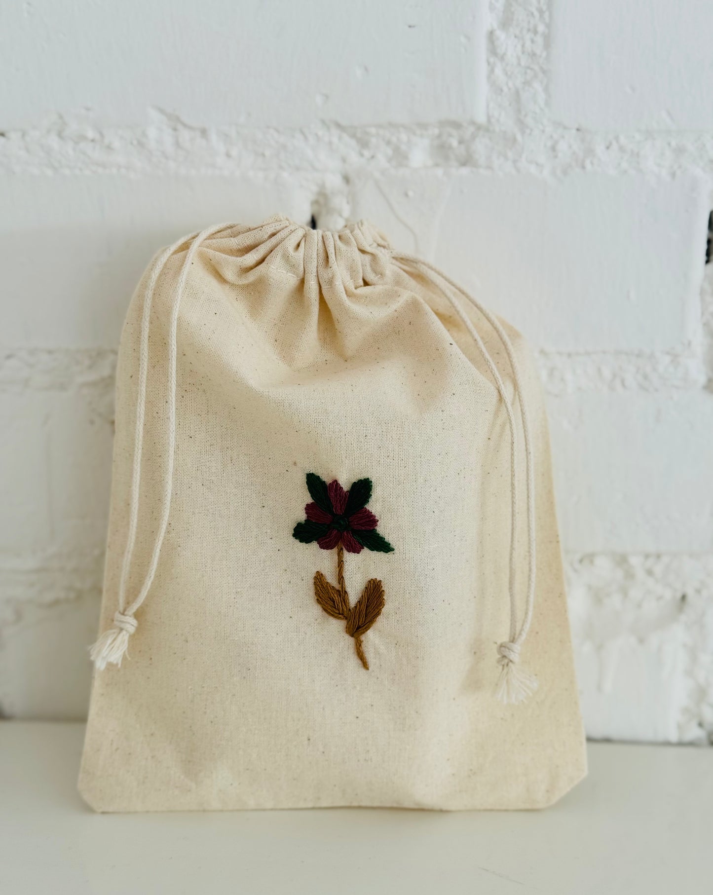 Leinen Beutel Blumen