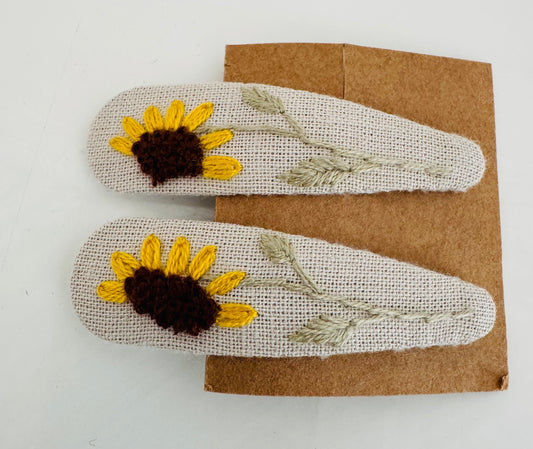 Haar Spangen Sonnenblumen