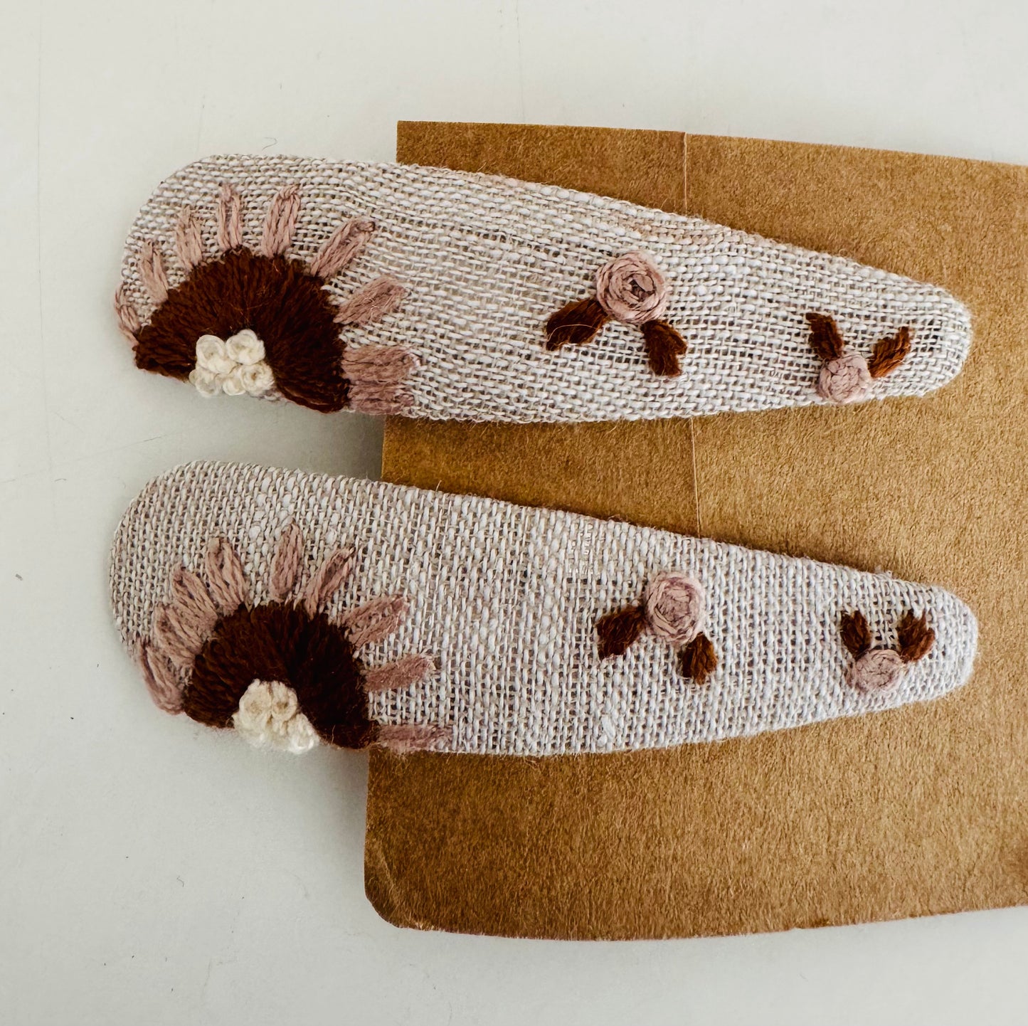 Haar Spangen Sonne braun